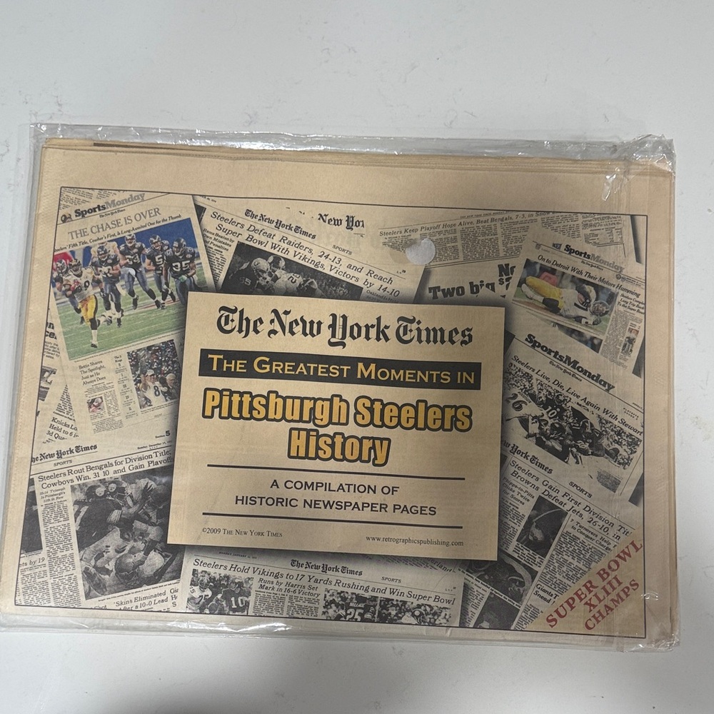 The New York Times Pittsburgh Steelers Historic Newspaper Compilation